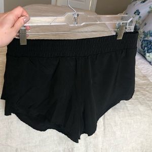 Fabletics running shorts with lining
